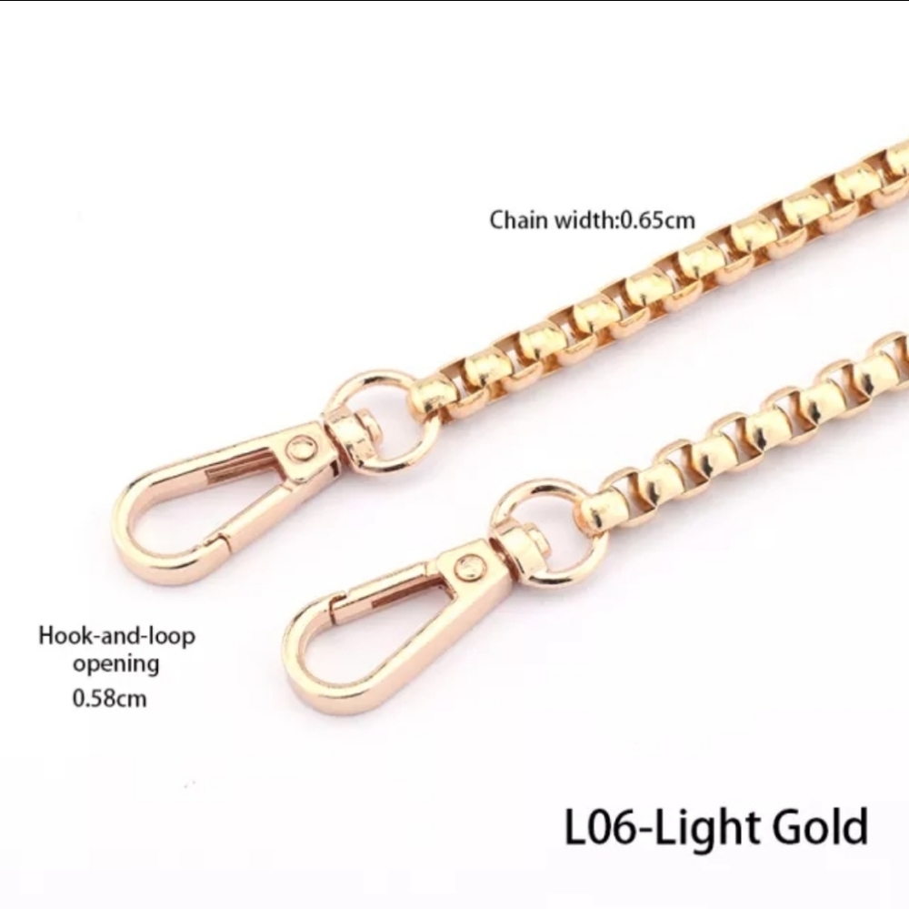 NWT BAG CHAIN ROSE GOLD BOX CHAIN